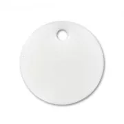 Round epoxy enamelled sequins 12mm White x8
