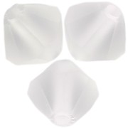 5mm Preciosa Bicones - Rondelle Bead - Crystal Matt x12