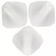 5mm Preciosa Bicones - Rondelle Bead - Crystal Matt x12