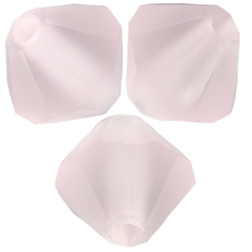 5mm Preciosa Bicones - Rondelle Bead - Light Rose Matt x12