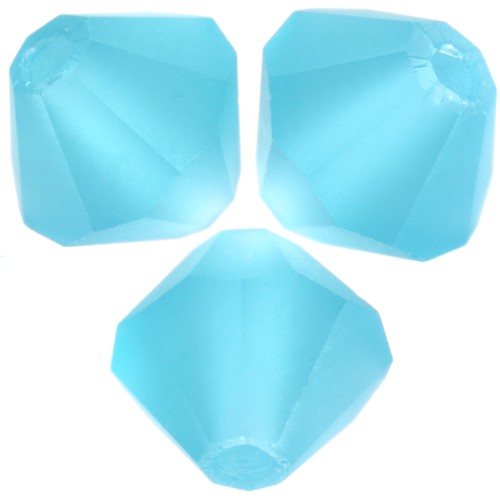 5mm Preciosa Bicones - Rondelle Bead - Indicolite Matt x12