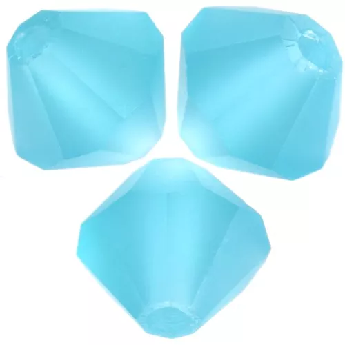 5mm Preciosa Bicones - Rondelle Bead - Indicolite Matt x12