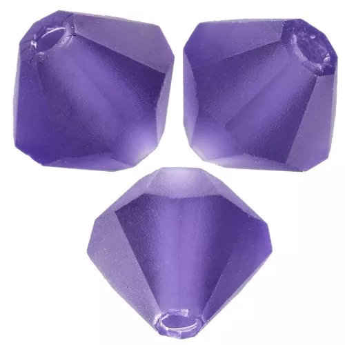 5mm Preciosa Bicones - Rondelle Bead - Deep Tanzanite Matt x12