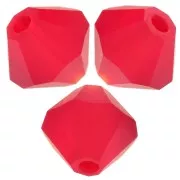 5mm Preciosa Bicones - Rondelle Bead - Light Siam Matt x12