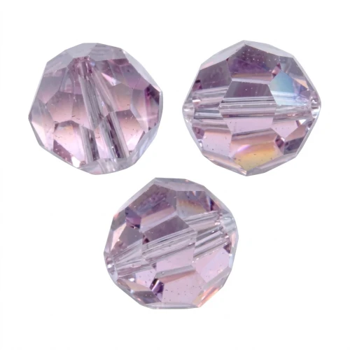 Round bead PureCrystal 5000 8 mm - Light Amethyst x1