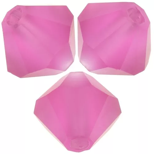 5mm Preciosa Bicones - Rondelle Bead - Fuchsia Matt x12
