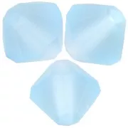 5mm Preciosa Bicones - Rondelle Bead - Aquamarine Matt x12