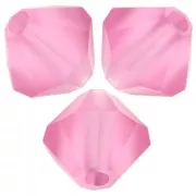 5mm Preciosa Bicones - Rondelle Bead - Rose Matt x12