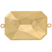 27x18.5mm PureCrystal cabochon spacer 4627 - Gold x1