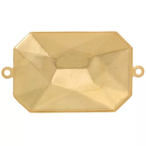 27x18.5mm PureCrystal cabochon spacer 4627 - Gold x1