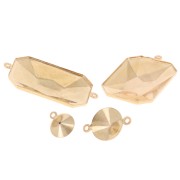 8mm Stick-on setting PureCrystal 1122 - Gold x1