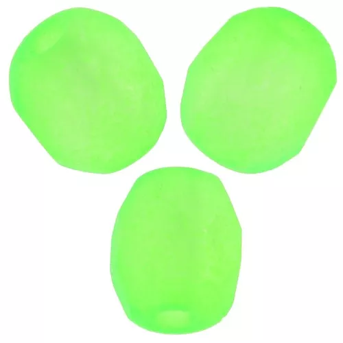 4mm Fire polished beads - Green Neon Mat x50