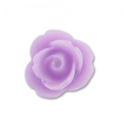 Resin cabochon rose-shaped 7mm Parma x10