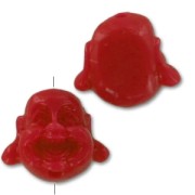 Buddha's head 18mm Dark Red x1|raw }}