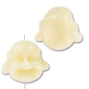 Buddha's head 18mm imitation ivory x1|raw }}