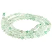 Round faceted beads 3 mm gemstone - Aventurine x39cm
