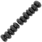 6.5x3mm Heishi wooden rondelle beads - Black x100