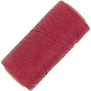 Linhasita Waxed Flat Yarn Spool for Macramé, 1.4 mm - Dark Red (44) x 167 m