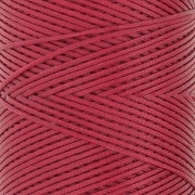 Linhasita Waxed Flat Yarn Spool for Macramé, 1.4 mm - Dark Red (44) x 167 m