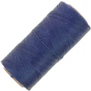 Linhasita Waxed Flat Yarn Spool for Macramé, 1.4 mm - Navy Blue (70) x 167 m