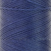 Linhasita Waxed Flat Yarn Spool for Macramé, 1.4 mm - Navy Blue (70) x 167 m