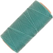 Linhasita Waxed Flat Yarn Spool for Macramé, 1.4 mm - Green Turquoise (224) x 167 m