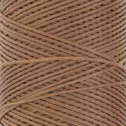 Linhasita Waxed Flat Yarn Spool for Macramé, 1.4 mm - Old Gold (604), 167 m