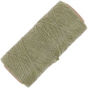 Linhasita Waxed Flat Yarn Spool for Macramé, 1.4 mm - Army Green (90) x 167 m