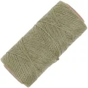 Linhasita Waxed Flat Yarn Spool for Macramé, 1.4 mm - Army Green (90) x 167 m