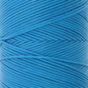 Linhasita Waxed Flat Yarn Spool for Macramé, 1.4 mm - Dark Turquoise (707), 167 m