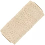 Linhasita Waxed Flat Yarn Spool for Macramé, 1.4 mm - Sand (924), 167 m