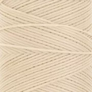 Linhasita Waxed Flat Yarn Spool for Macramé, 1.4 mm - Sand (924), 167 m