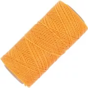 Linhasita Waxed Flat Yarn Spool for Macramé, 1.4 mm - Saffron (274) x 167 m