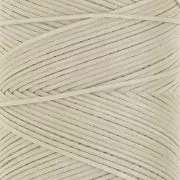 Linhasita Waxed Flat Yarn Spool for Macramé, 1.4 mm - Beige (05), 167 m