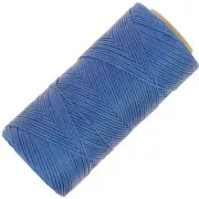 Linhasita Waxed Flat Yarn Spool for Macramé, 1.4 mm - Blue (692) x 167 m