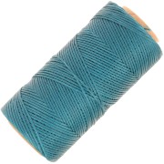 Linhasita Waxed Flat Yarn Spool for Macramé, 1.4 mm - Teal (228) x 167 m