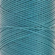 Linhasita Waxed Flat Yarn Spool for Macramé, 1.4 mm - Teal (228) x 167 m