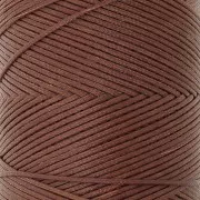 Linhasita Waxed Flat Yarn Spool for Macramé, 1.4 mm - Brown (631), 167 m
