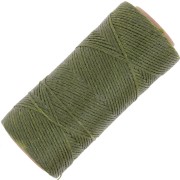 Linhasita Waxed Flat Yarn Spool for Macramé, 1.4 mm - Olive Green (88) x 167 m