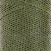 Linhasita Waxed Flat Yarn Spool for Macramé, 1.4 mm - Olive Green (88) x 167 m