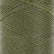 Linhasita Waxed Flat Yarn Spool for Macramé, 1.4 mm - Olive Green (88) x 167 m