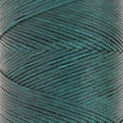 Linhasita Waxed Flat Yarn Spool for Macramé, 1.4 mm - Emerald (386) x 167 m