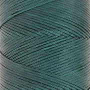 Linhasita Waxed Flat Yarn Spool for Macramé, 1.4 mm - Emerald (386) x 167 m