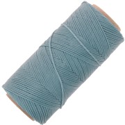 Linhasita Waxed Flat Yarn Spool for Macramé, 1.4 mm - Blue-Gray (549) x 167 m