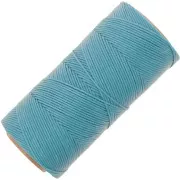 Linhasita Waxed Flat Yarn Spool for Macramé, 1.4 mm - Turquoise (229) x 167 m