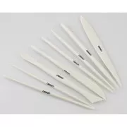 Set of 8 plastic modelling tools for polymer clay - White x1