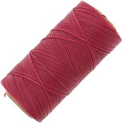 Linhasita Waxed Flat Yarn Spool for Macramé, 1.4 mm - Red (233) x 167 m