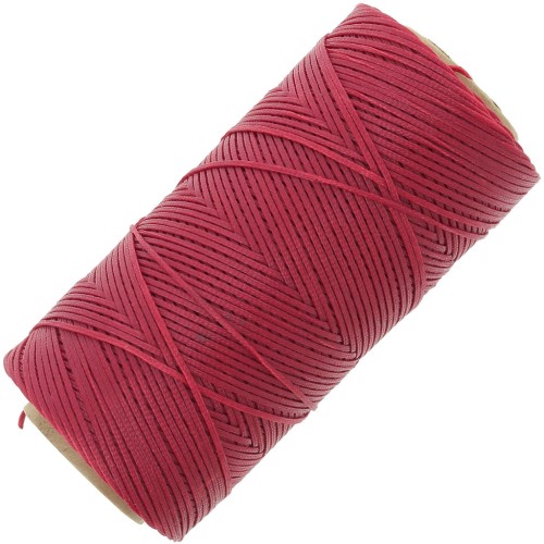 Linhasita Waxed Flat Yarn Spool for Macramé, 1.4 mm - Red (233) x 167 m