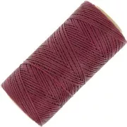 Linhasita Waxed Flat Yarn Spool for Macramé, 1.4 mm - Burgundy (60) x 167 m