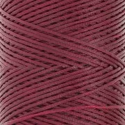 Linhasita Waxed Flat Yarn Spool for Macramé, 1.4 mm - Burgundy (60) x 167 m